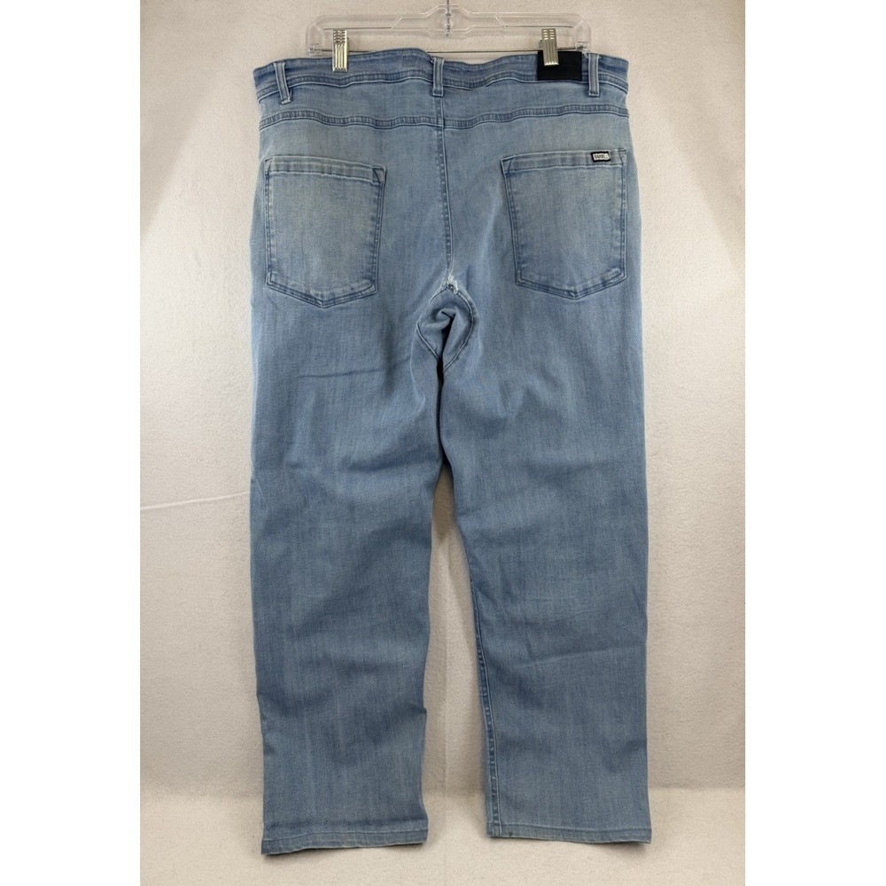 Barbell Apparel Jeans Mens 38 Blue Athletic Straight Fit Light Wash, FLAW - Picture 4 of 12